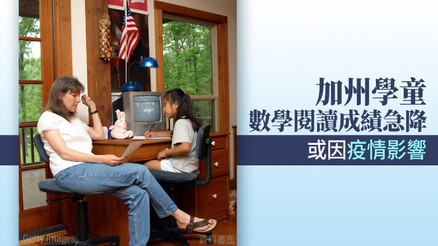 加州學童數學閱讀成績急降 或因疫情影響