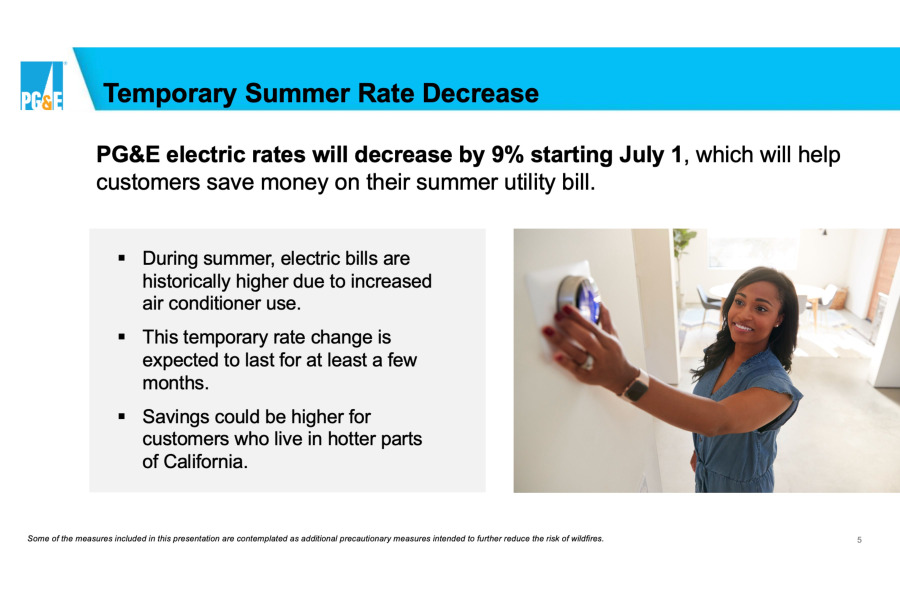 太平洋瓦電夏季新政:電費降9%