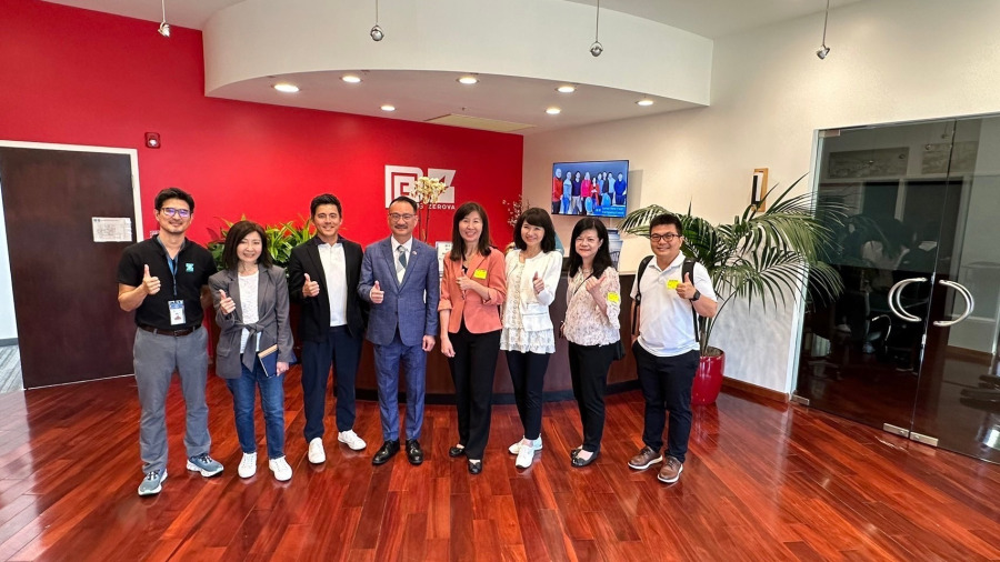 僑委會副委員長阮昭雄訪問硅谷臺裔科技企業
