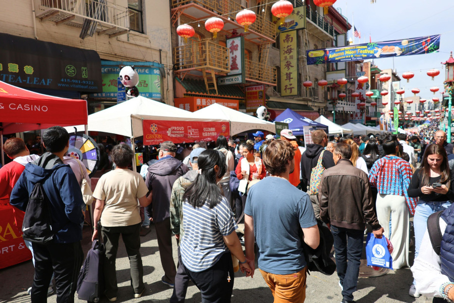 舊金山中國城第34屆中秋街會 熱鬧非凡
