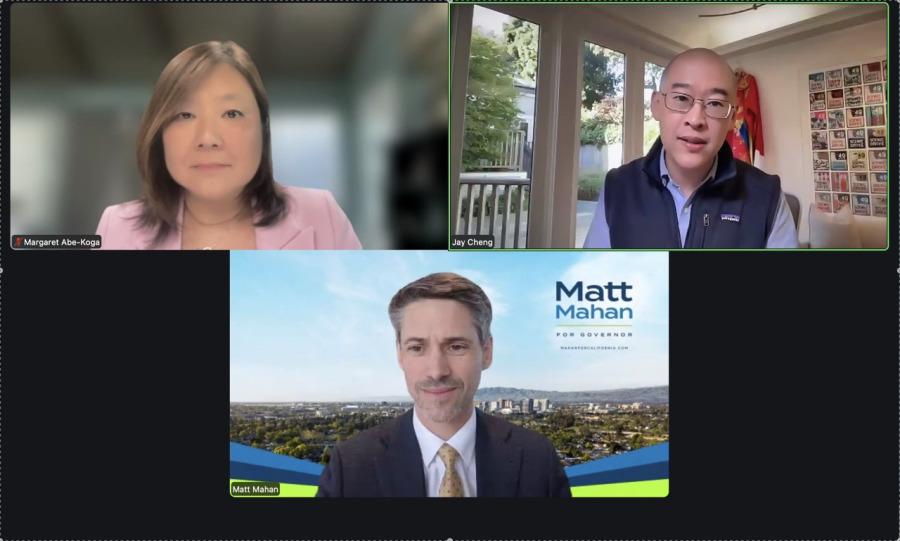 亞太裔社區舉辦線上座談 聖荷西市長Matt Mahan闡述州長競選政見