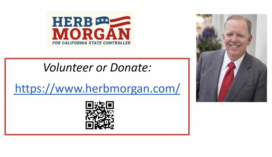 Herb Morgan線上市民大會 聚焦加州財政監督與透明